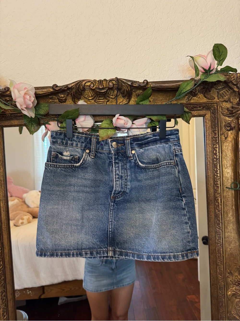 Gianni Binni Classic Blue Denim Mini Skirt